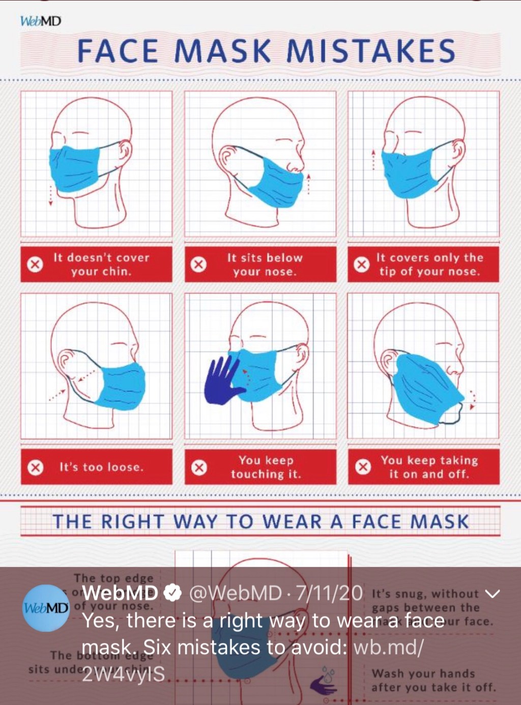 Face Mask Mistakes—Public Service Announcement (source: WebMD)