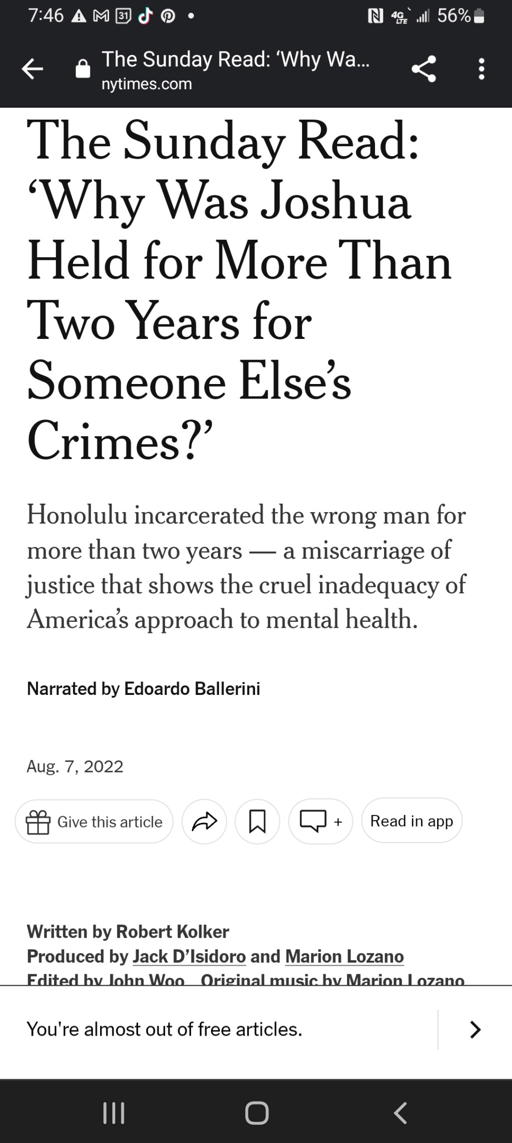NY Times on Hawaii Street Life–audible