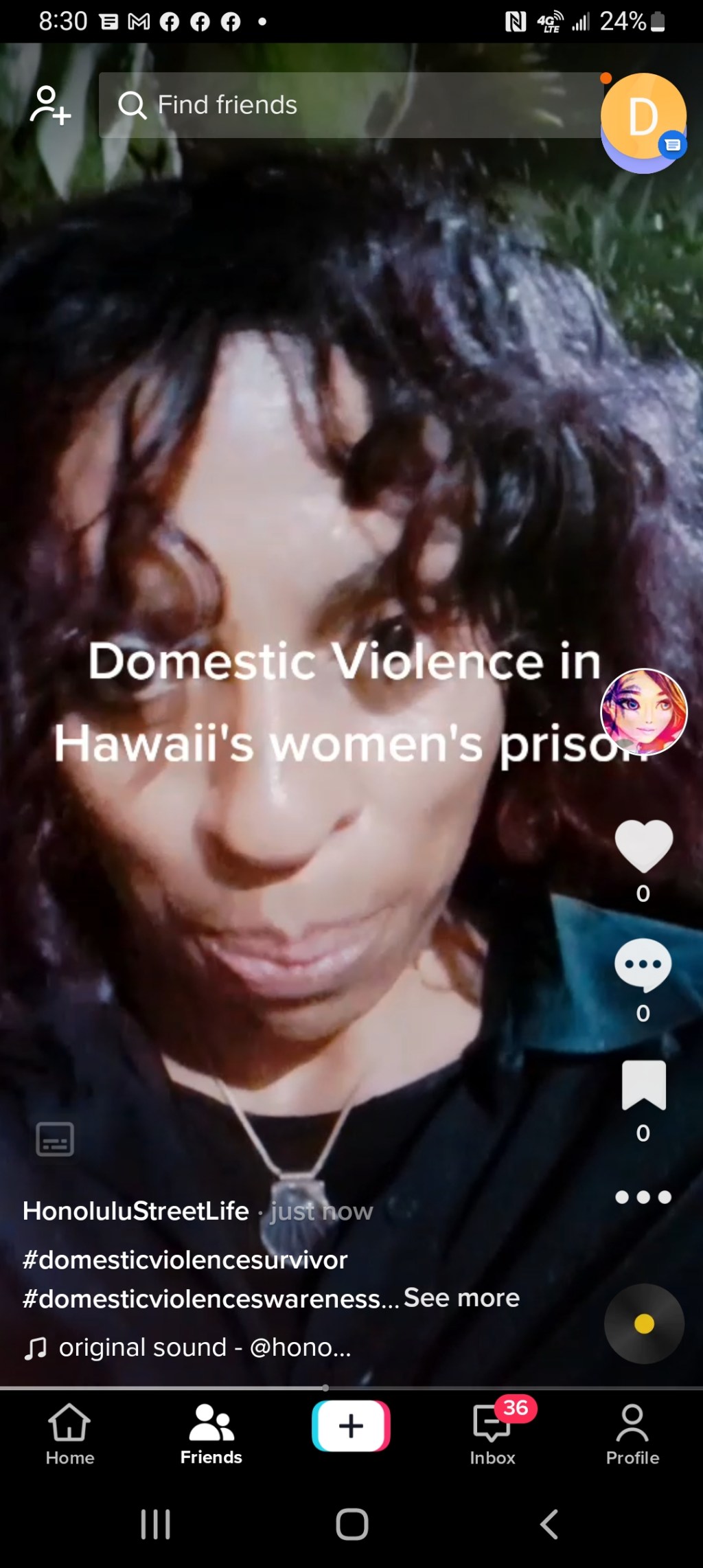 Tiktok violence and same sex partners in HI women’s&nbsp;prison
